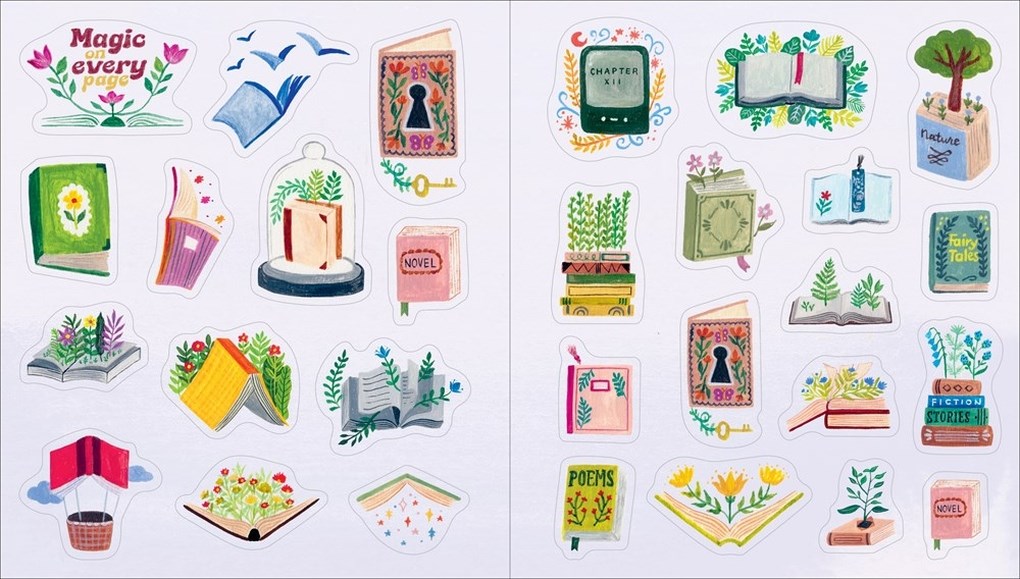 Book Lover's Sticker Book