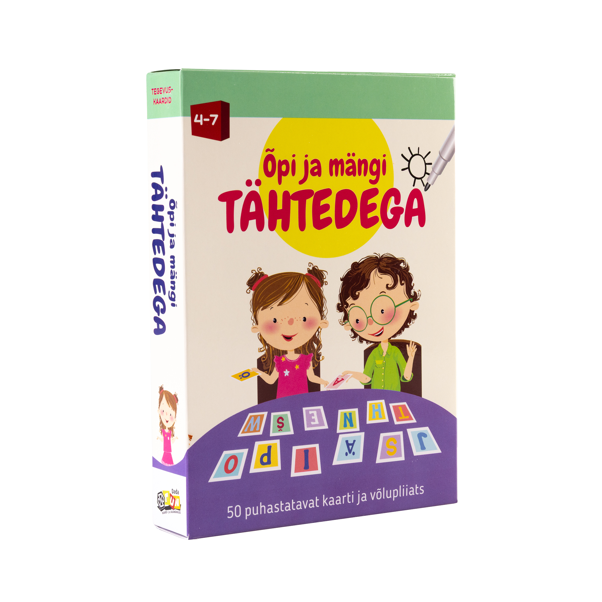 Tegevuskaardid Õpi ja mängi tähtedega