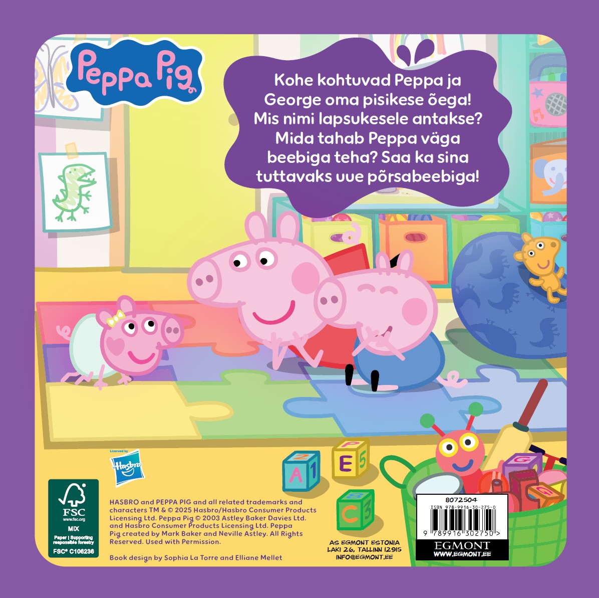 Põrsas Peppa. Meie uus väike õde - Hasbro 