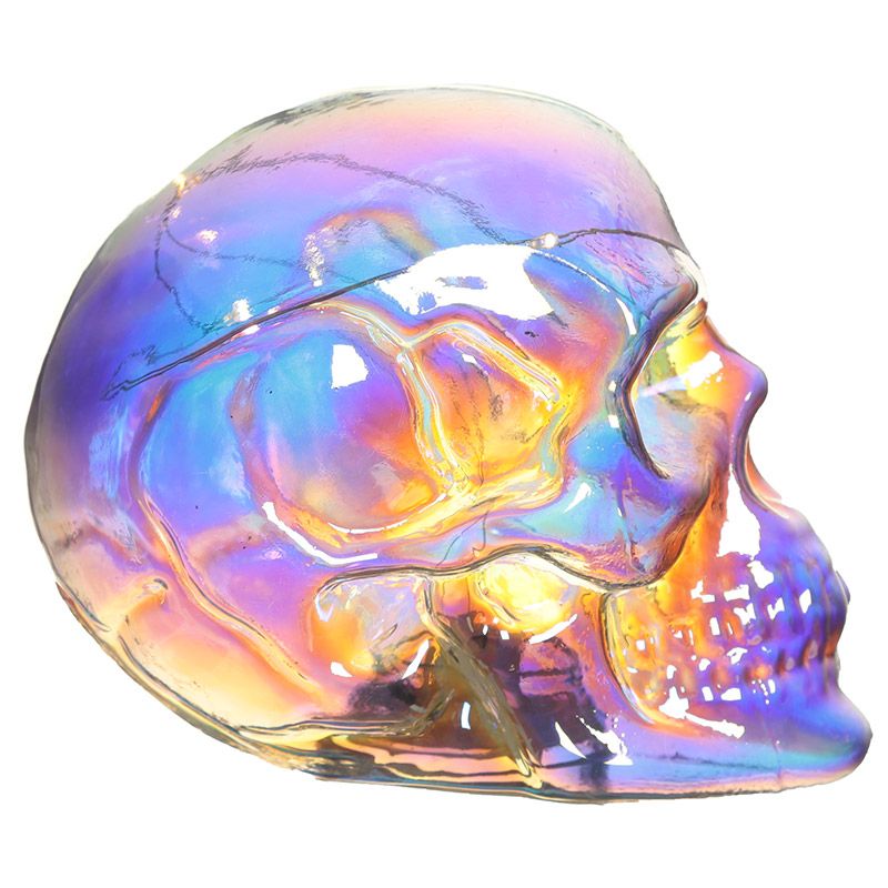 Öölamp Skulls & Roses, Rainbow LED Skull