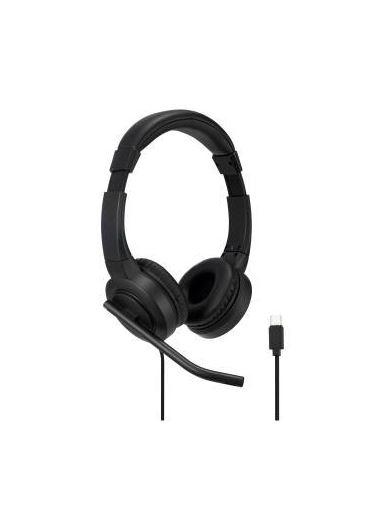 Kõrvaklapid+mikrofon Kensington K83450WW H1000 USB-C On-Ear Headset, must, helikontroll kaablilt, kaabel 1.8m