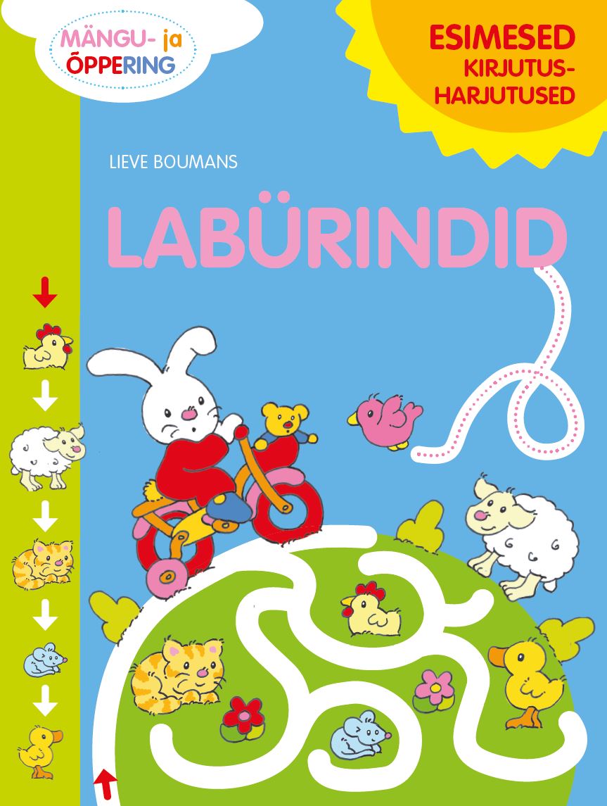 LABÜRINDID. ESIMESED KIRJUTUSHARJUTUSED. SININE