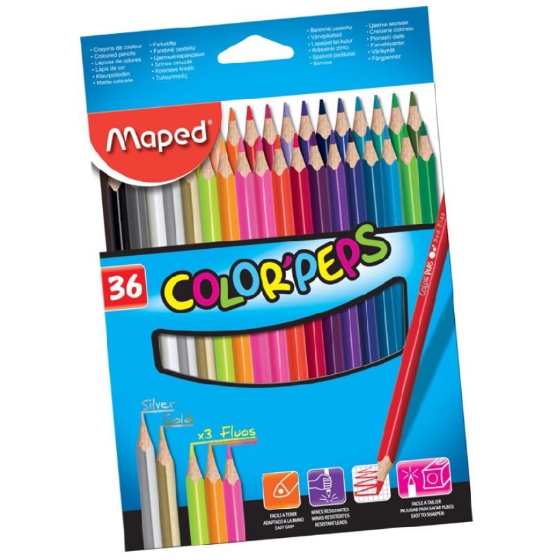 VÄRVIPLIIATS COLOR PEPS 36 VÄRVI PAKIS, MAPED