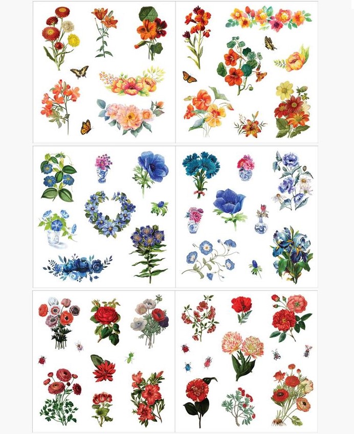 Kleepsuraamat Bunches of Botanicals, 50lk