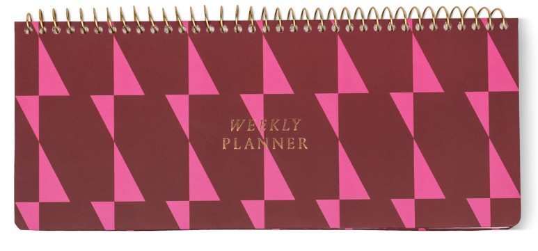 DesignWorks Ink Nädalaplaneerija Burgundy + Pink