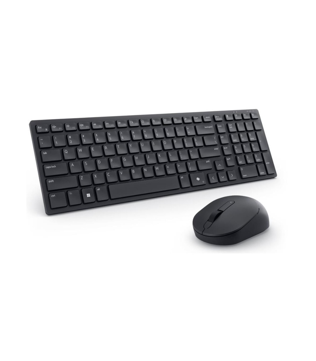 Klaviatuur+hiir Dell Silent Keyboard and Mouse KM555 Estonian - eesti asetus, vaikne klahvikäik, 2.4GHz ja Bluetooth5.1