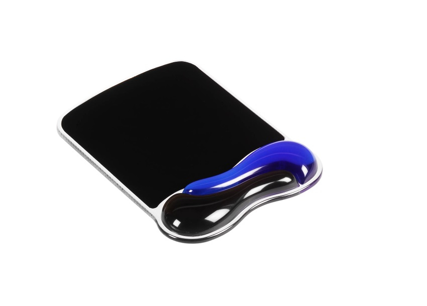 Hiirepadi randmetoega Kensington Duo Gel Mouse Pad Wave Blue/Smoke 337mm x 238mm - sinine/suits