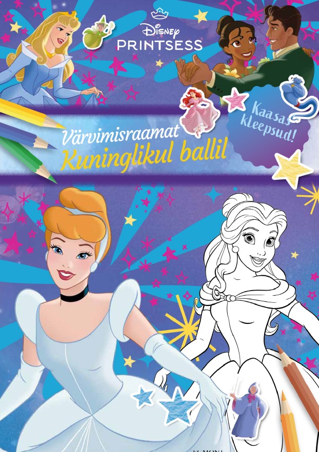 Disney Printsess. Värvimisraamat. Kuninglikul ballil