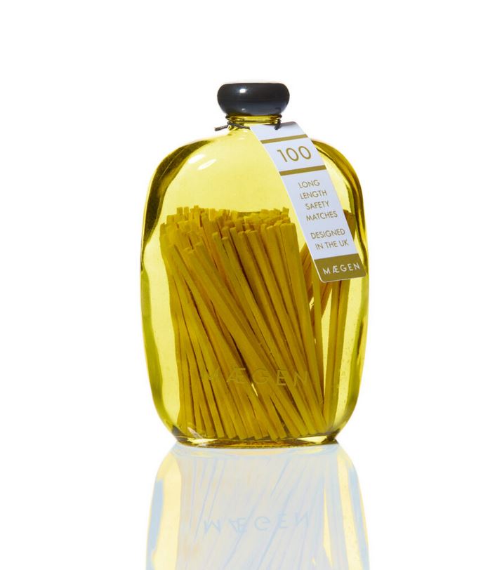 Maegen kaminatikud Bubble klaaspudelis, Yellow, 100tk