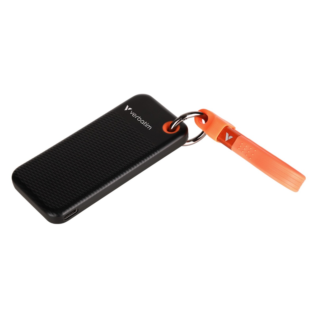 Kõvaketas väline SSD Verbatim Pocket SSD 1TB must/oranž, USB3.2 Gen2 10Gbps, M.2, USB-C kaabel, Re1000MB/s Wr1000MB/s