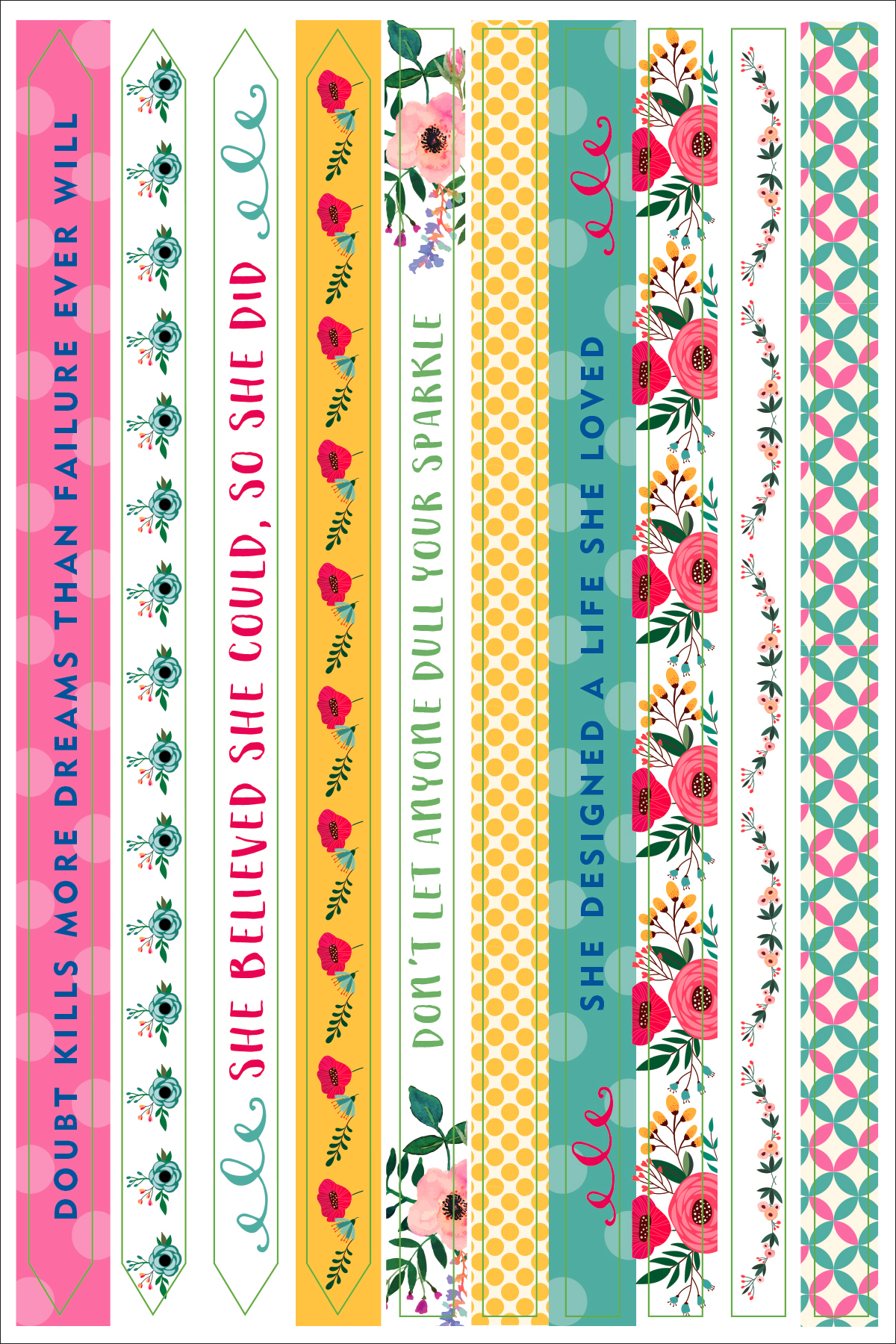 MÄRKMIKU KLEEPSUD BORDERS & FRAMES, 12 LEHTE