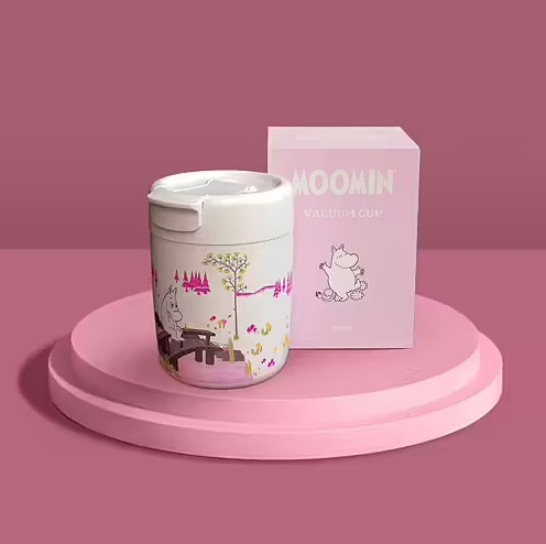 Moomin Termoskruus Roosa kinkekarbis, 320ml