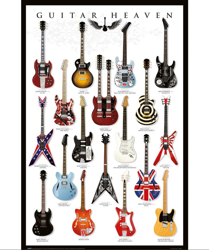 Poster Guitar Heaven, Maxi