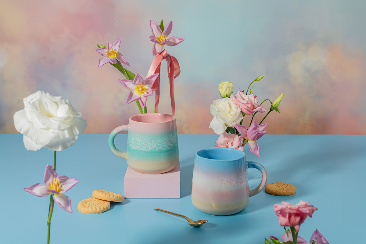 Kruus Mojave Pastel Ombre, Blue & Pink