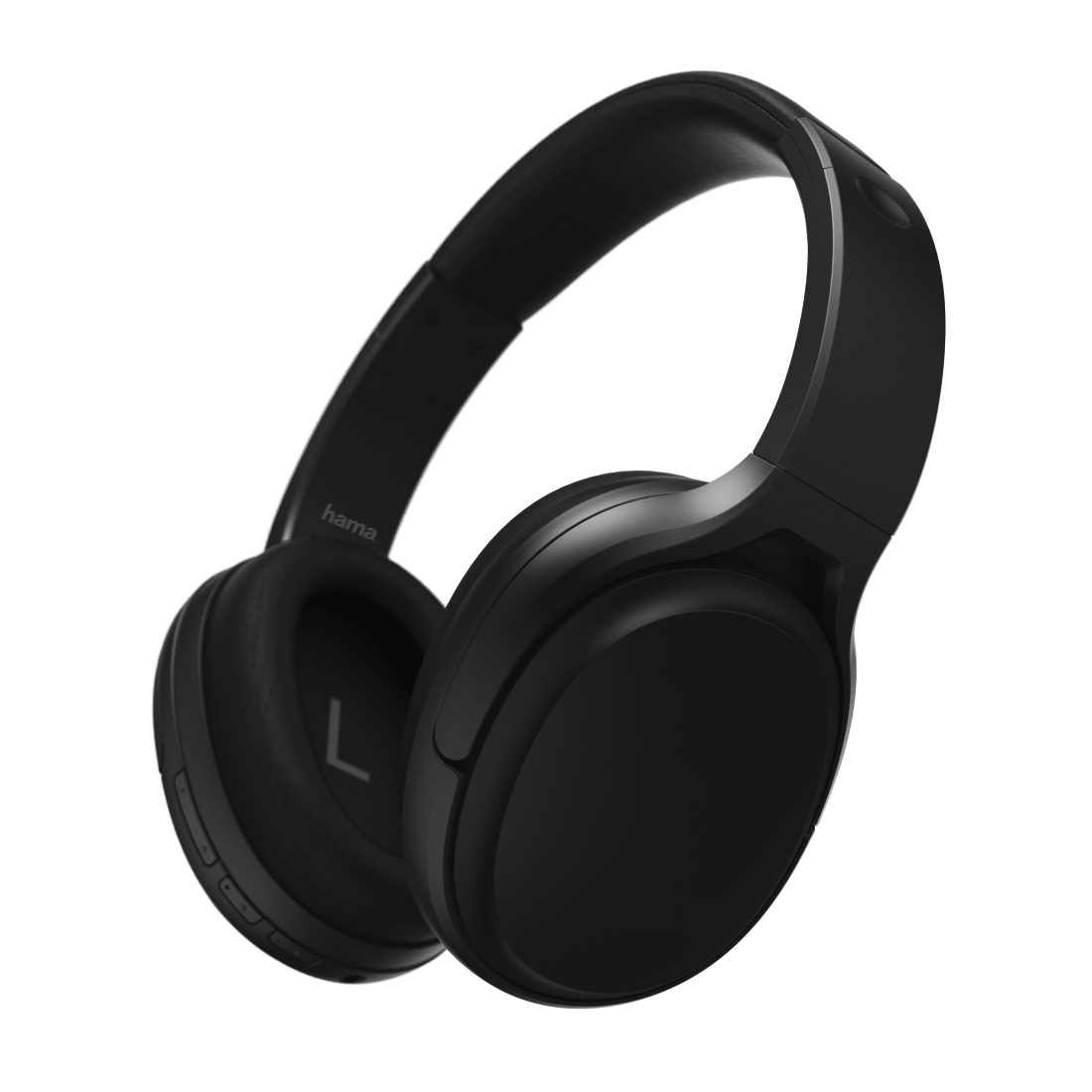 Kõrvaklapid+mikrofon Hama Hybrid-ANC Over-ear Headphones, juhtmevabad aktiivse mürasummutusega - Bluetooth5.0, must, USB-C, AUX