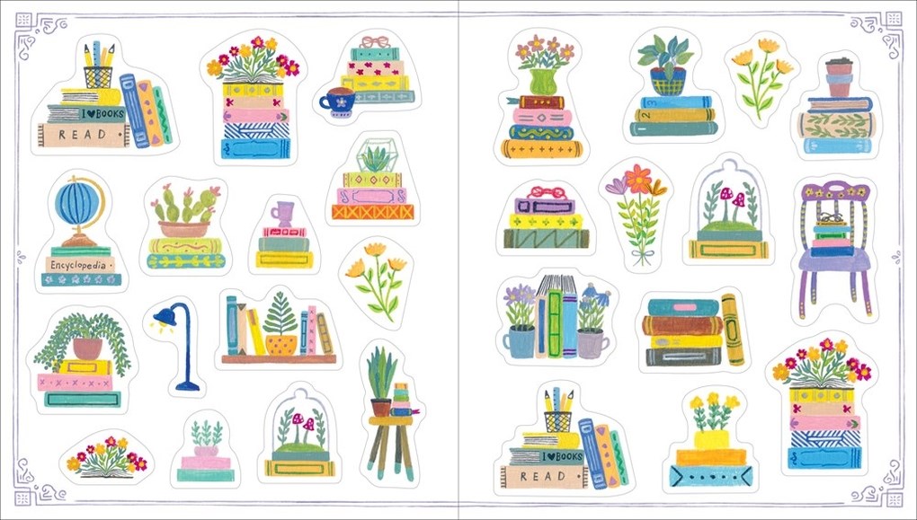 Book Lover's Sticker Book