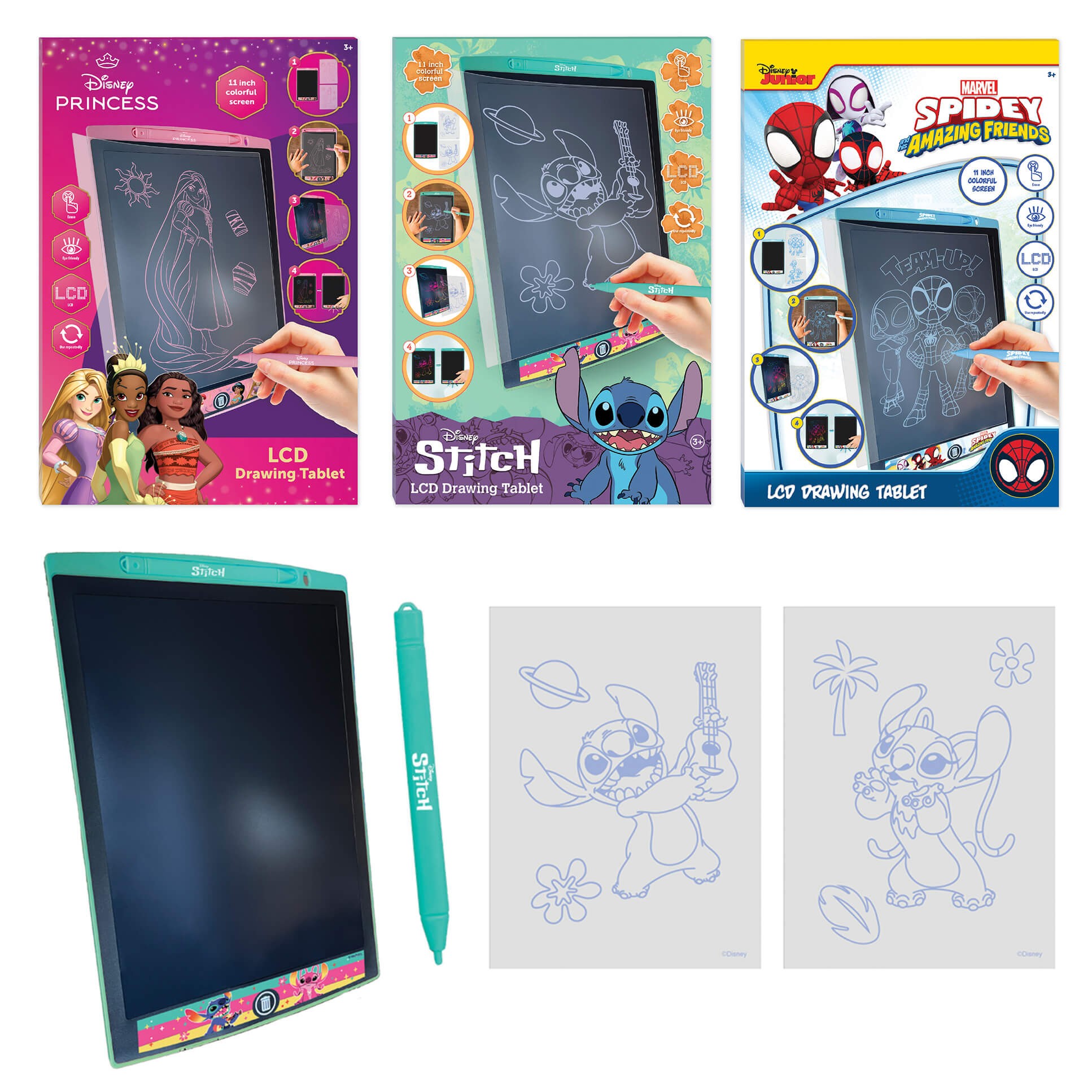 LCD tahvel pliiatsiga Disney assortii