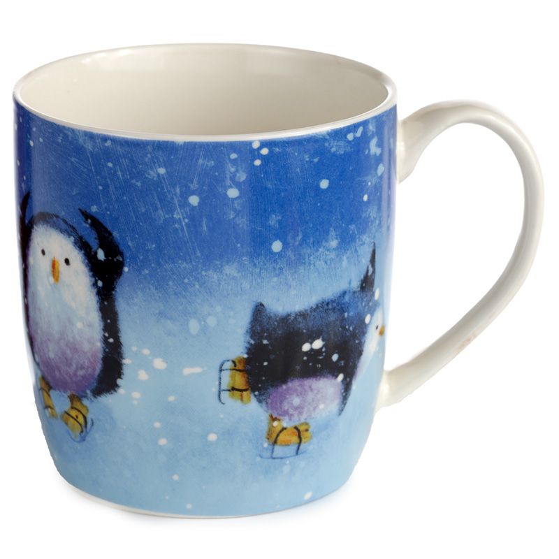 Kruuside komplekt Jan Pashley, Christmas Robin and Skating Penguins, 300ml, 2tk