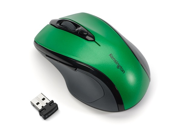 Hiir Kensington Pro Fit Mid-Size Wireless Mouse, Green/roheline, 2xAAA