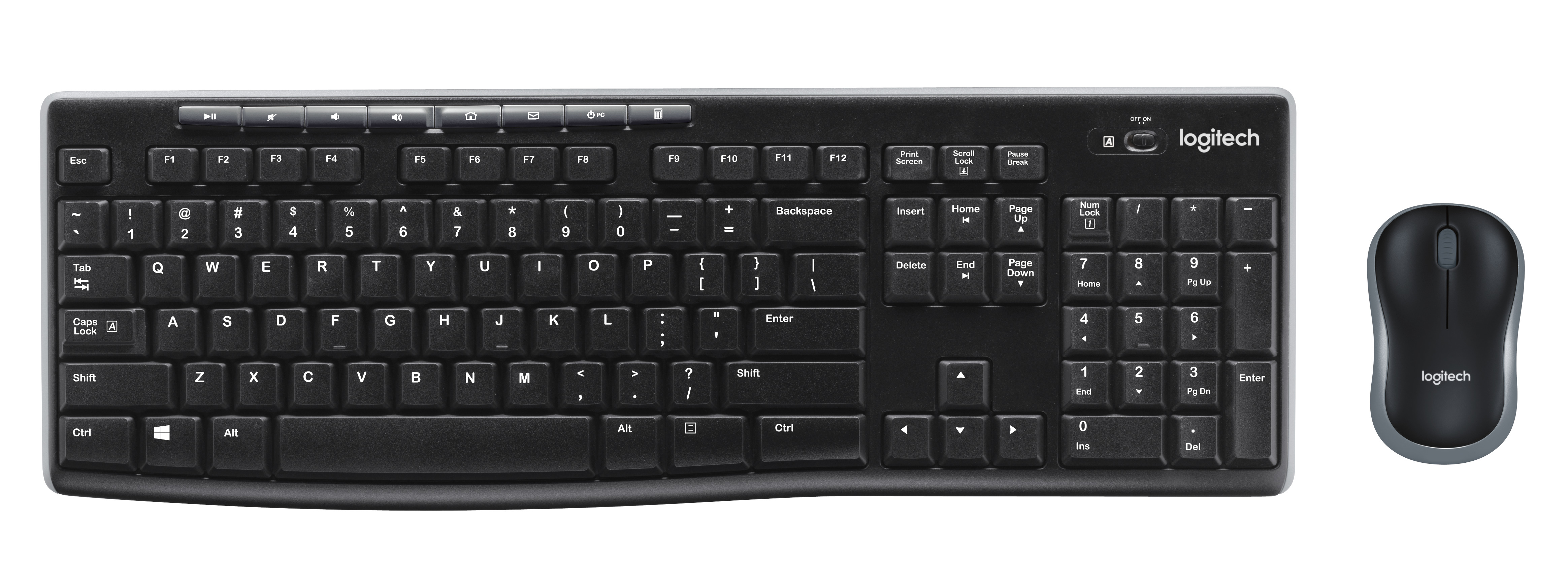 Klaviatuur+hiir Logitech Wireless Desktop MK270 Nordic 2YW