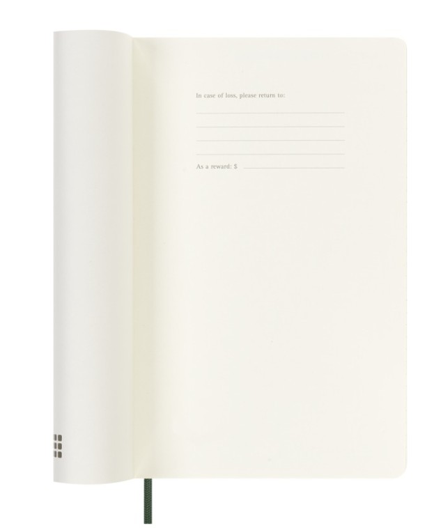 Moleskine 2026-27 18M Weekly Notebook Large Soft Cover, Myrtle Green