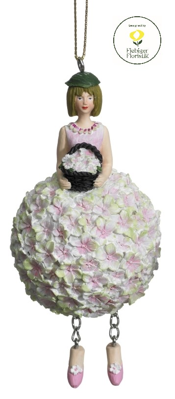 Rippuv kaunistus Flower Girl Hydrangea, 11cm