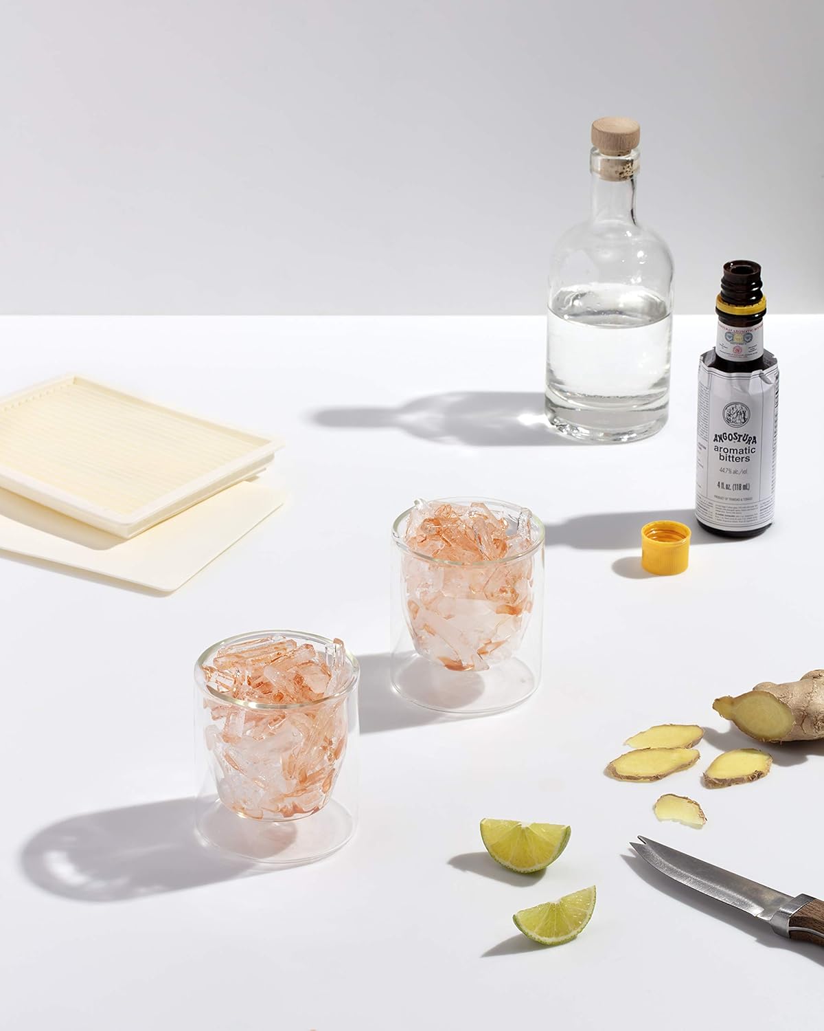 Jääkuubikute vorm Crushed Ice, marble white