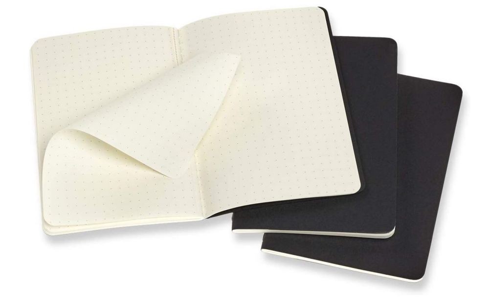 Moleskine Cahier Journals Pocket Dotted, Black, 3tCK