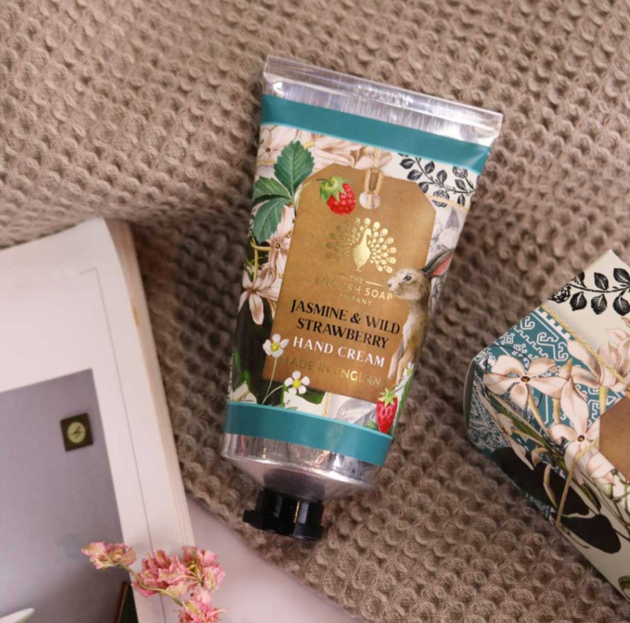 Jasmine & Wild Strawberry kätekreem, 75ml