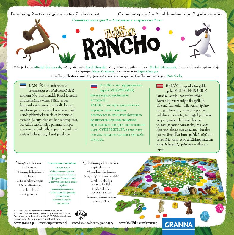 LAUAMÄNG RANCHO (JÄRG MÄNGULE SUPER FARMER)