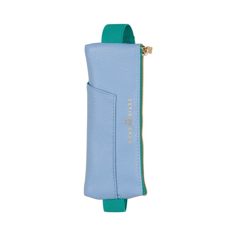 Designworks Ink Pliiatsitasku Light Blue + Green,Vegan Leather