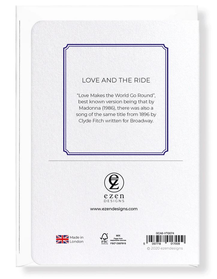 Õnnitluskaart Love and The Ride