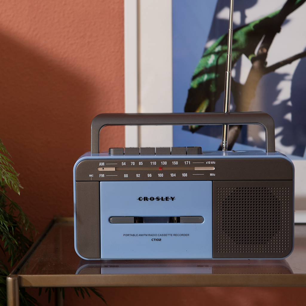 CROSLEY KASSETIMÄNGIJA CT102A, BLUE/GREY