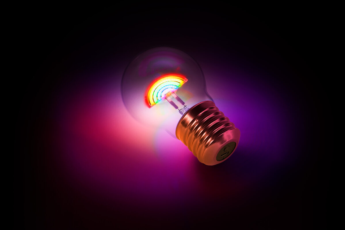Öölamp Lightbulb, Cordless Rainbow