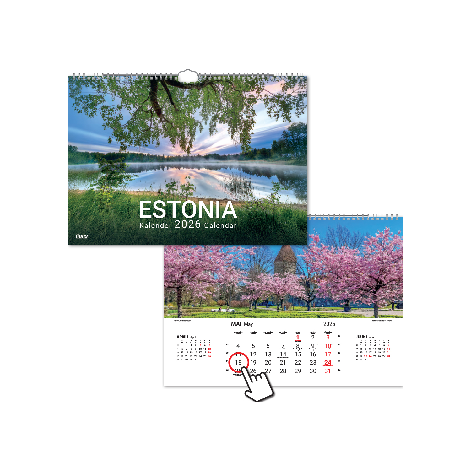 Seinakalender Estonia 2026
