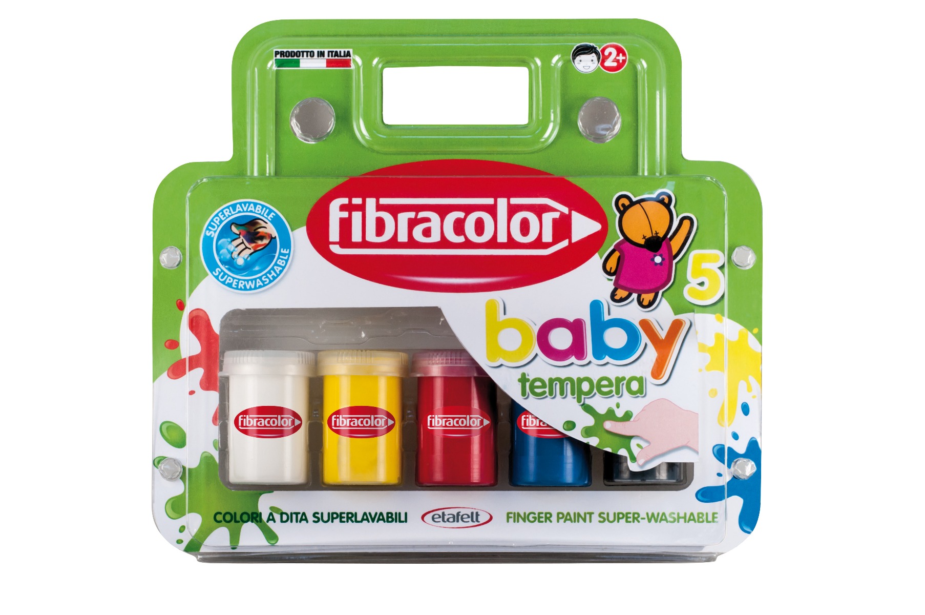 Näpuvärvid Fibracolor Baby guašš väikelastele 25ml x 5 värvi