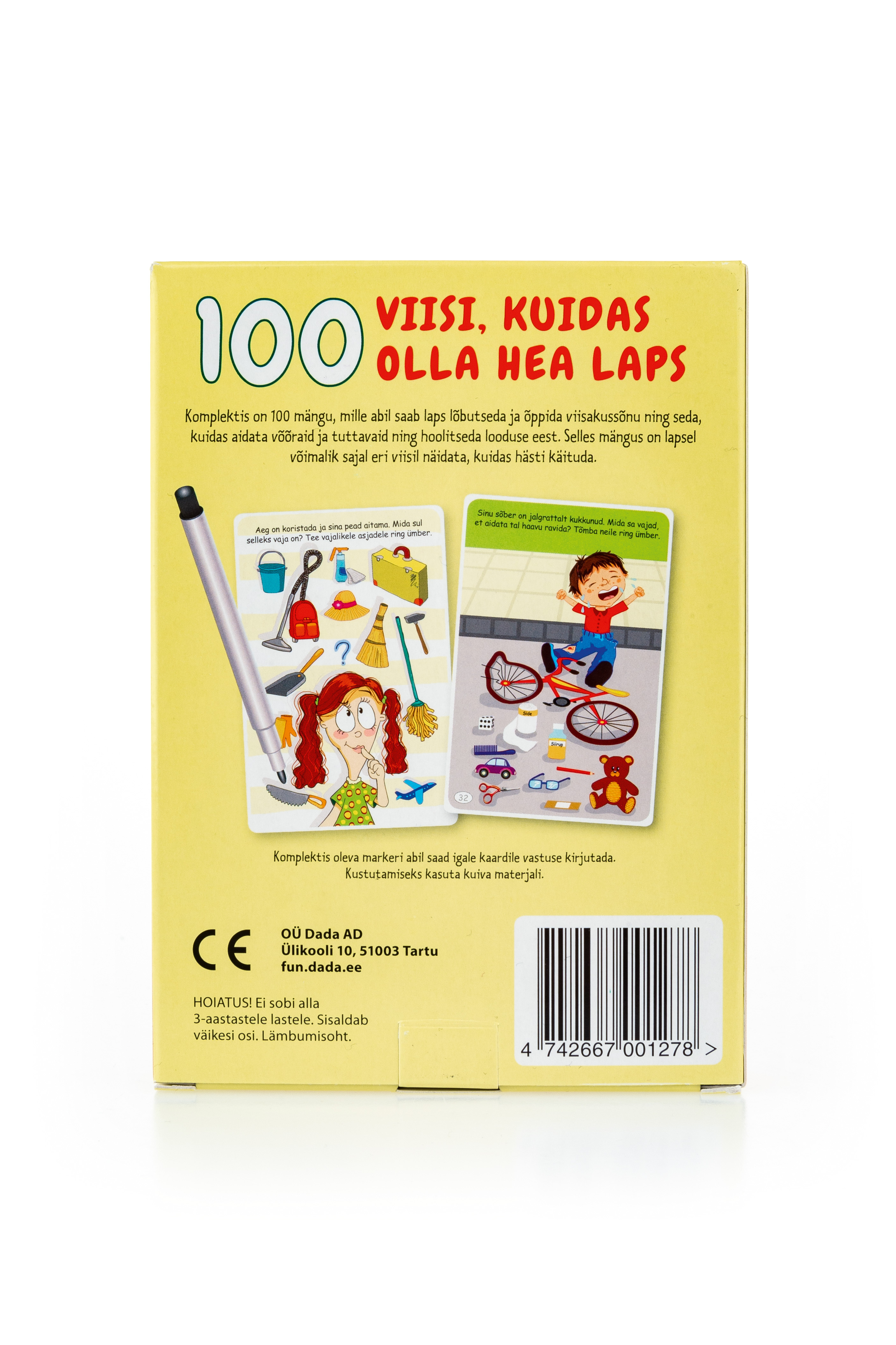 TEGEVUSKAARDID 100 VIISI, KUIDAS OLLA HEA LAPS