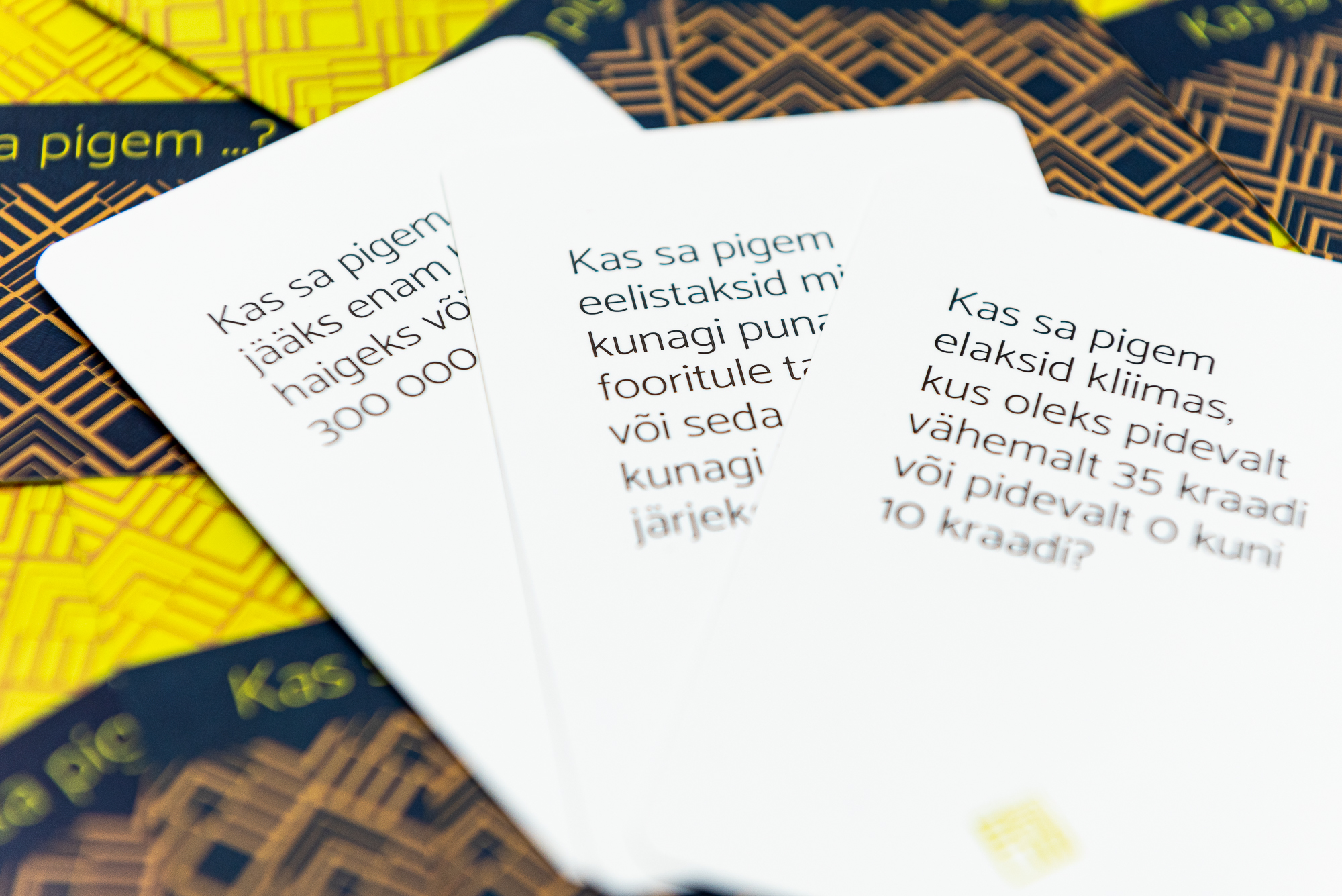 Kaardimäng Kas sa pigem ...?