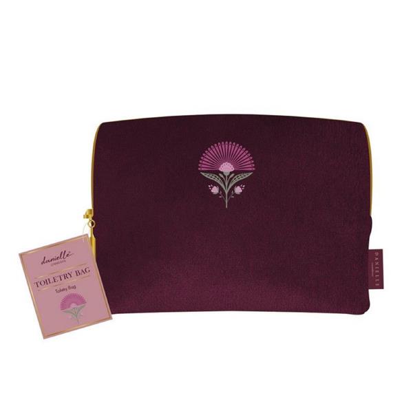 Danielle kosmeetikakott Burgundy Floral, Large