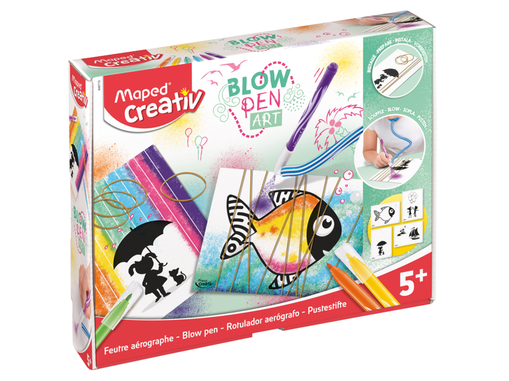 Puhutav Viltpliiatsi kompl. Gretive Blow Pen String, Maped