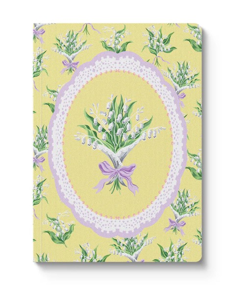Märkmik Yellow Lily of The Valley Vignette, A5