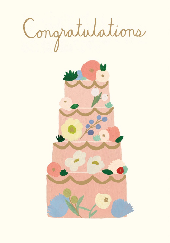 Õnnitluskaart Delicious Tiered Cake