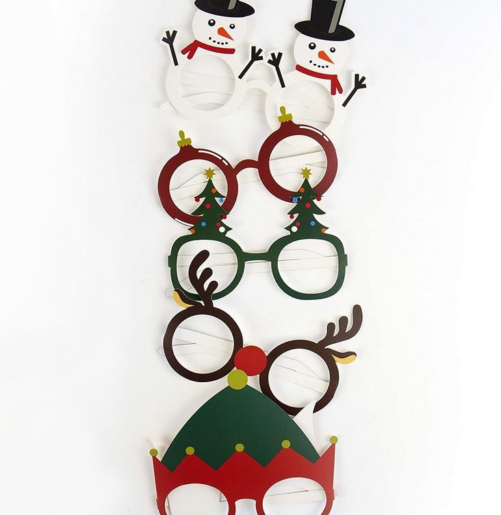 Paberist jõuluprillide komplekt Festive glasses, 6 paari