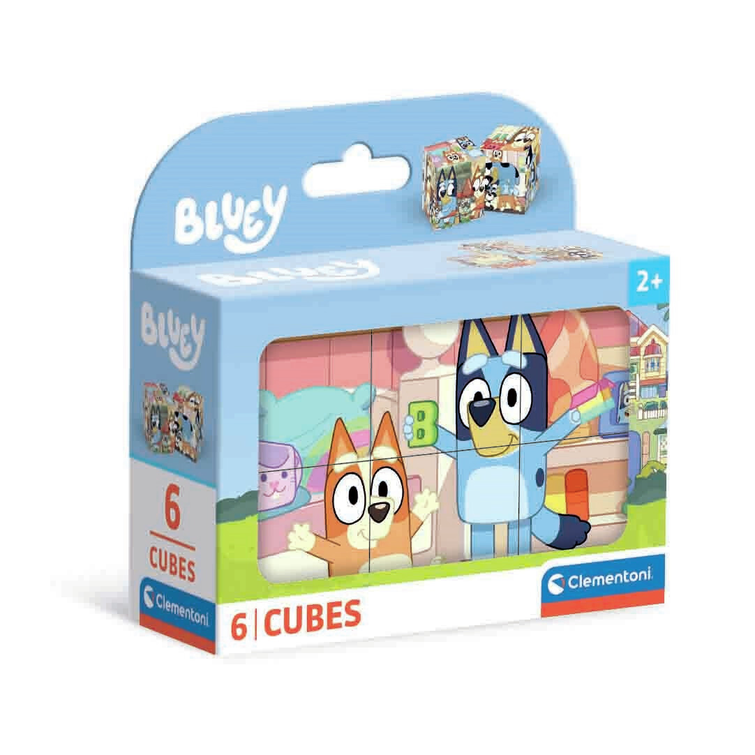Pusle 6 tk Bluey kuubikud
