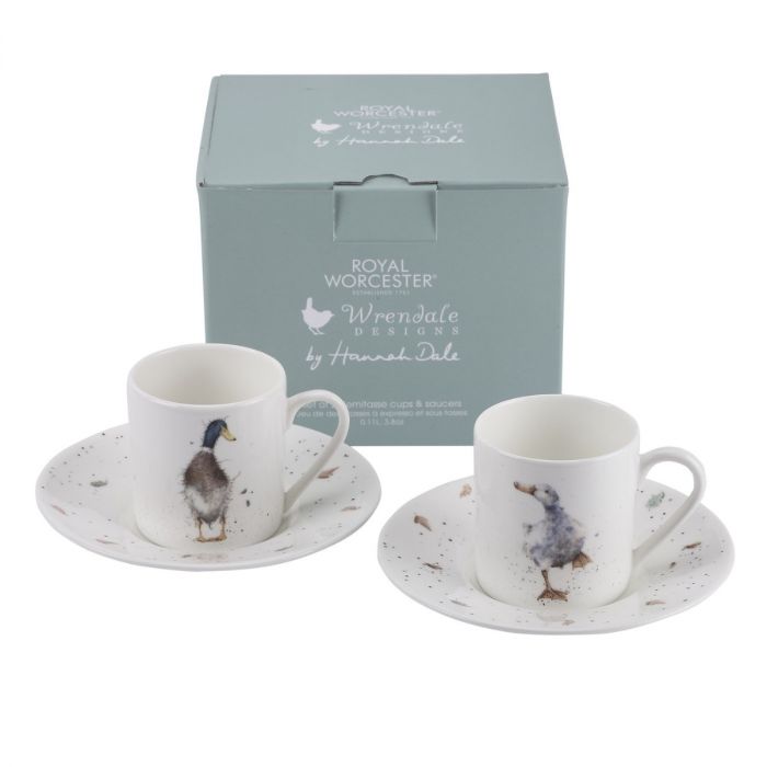 Wrendale espressotasside komplekt Ducks, 2tk