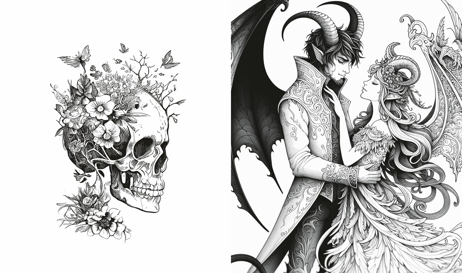 Romantasy Colouring Book