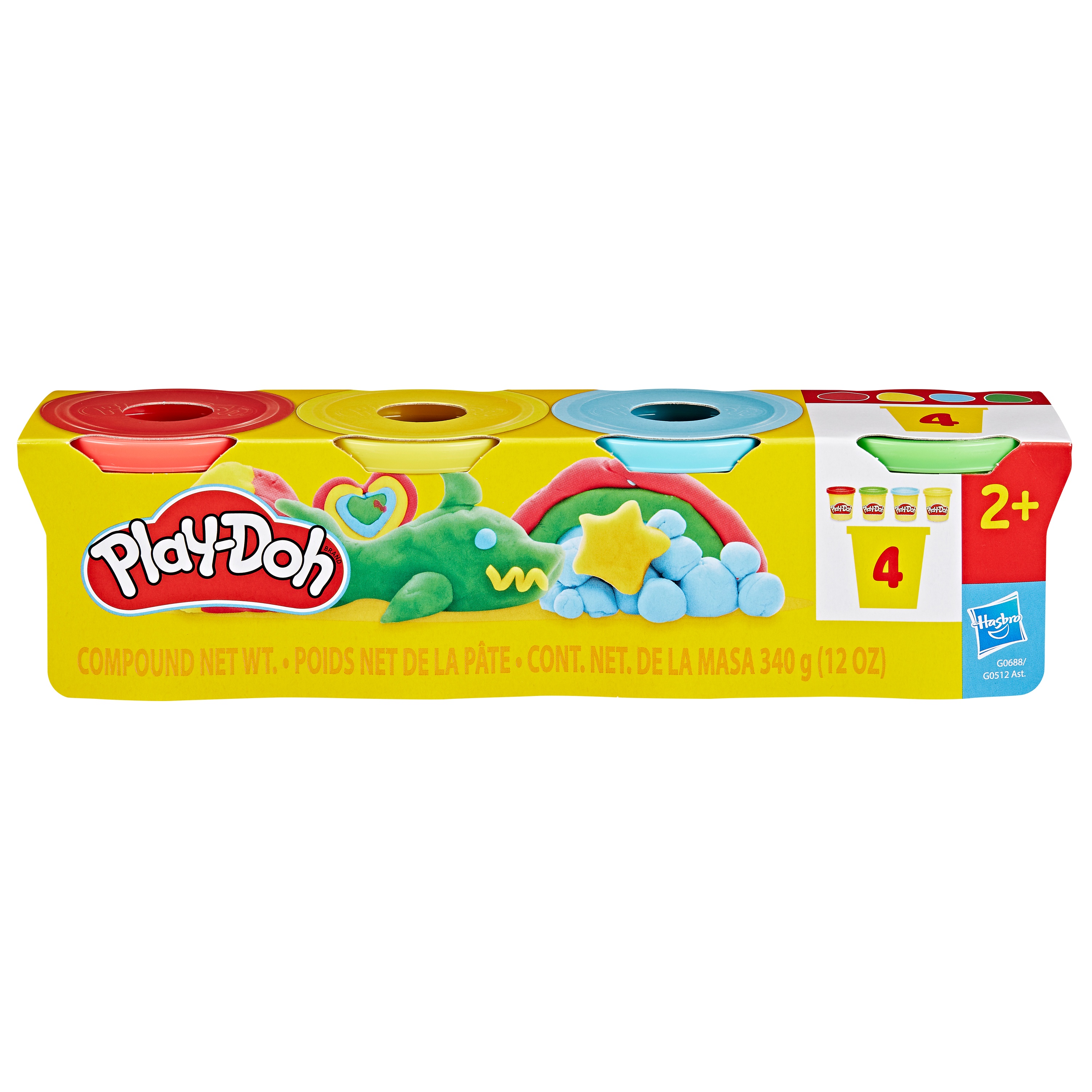 PLAY-DOH voolimismass 4 purki