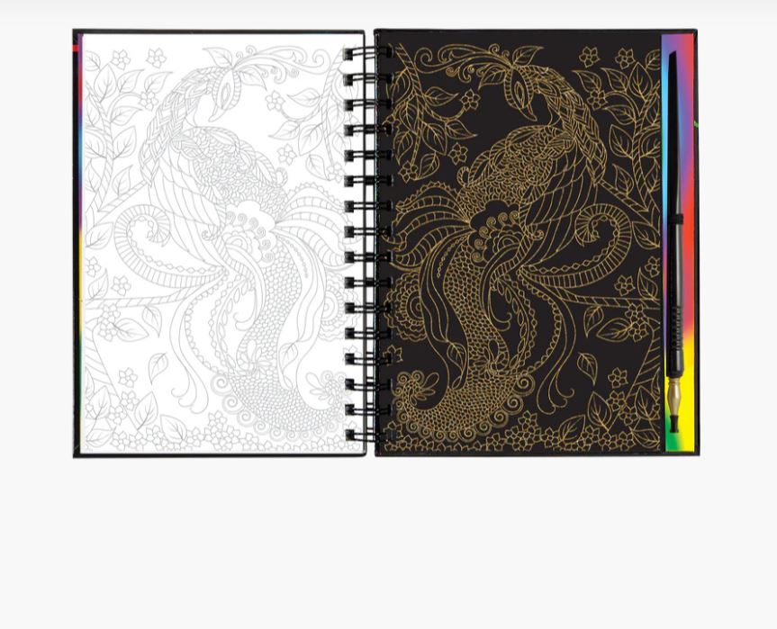Tegevusraamat Scratch and Sketch, The World of Birds