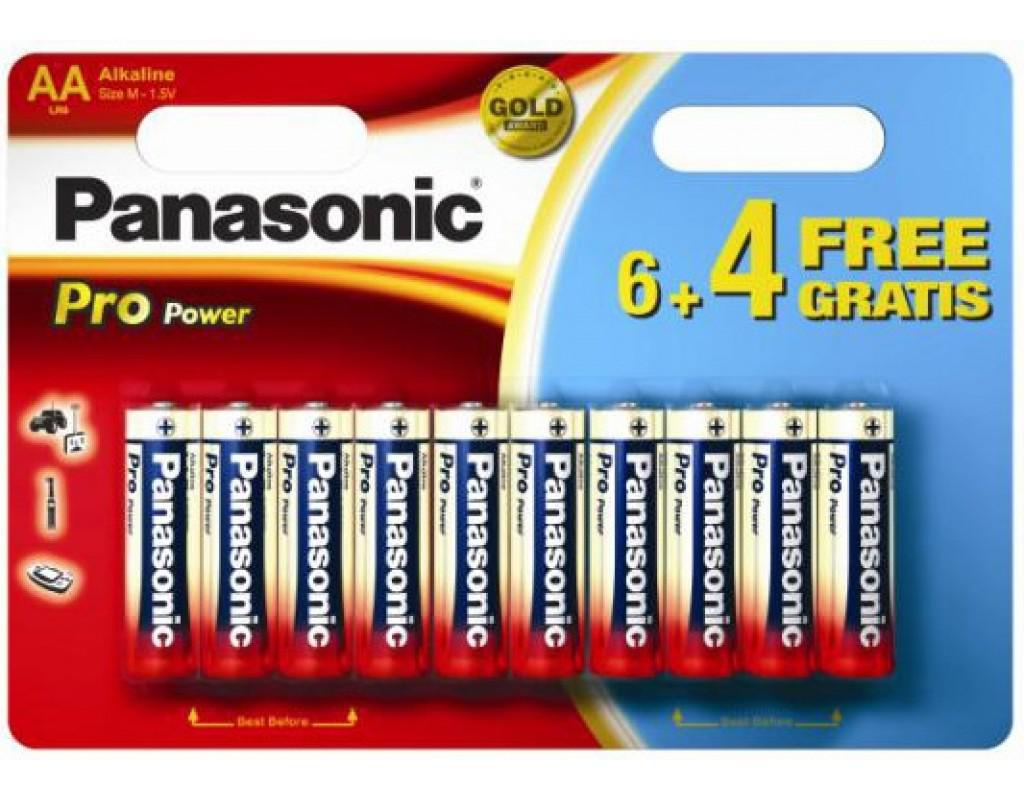 Patareid Panasonic Pro Power Gold AA LR6PPG/10B, 10tk AA patareid (6tk + 4tk tasuta)
