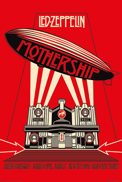 POSTER LED ZEPPELIN (MOTHERSHIP RED), MAXI